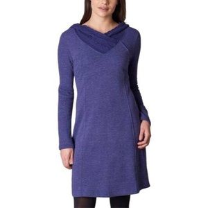 Organic Cotton prAna Maud Dress Women’s Large Purple Hoodie Sweater Sweatshirt